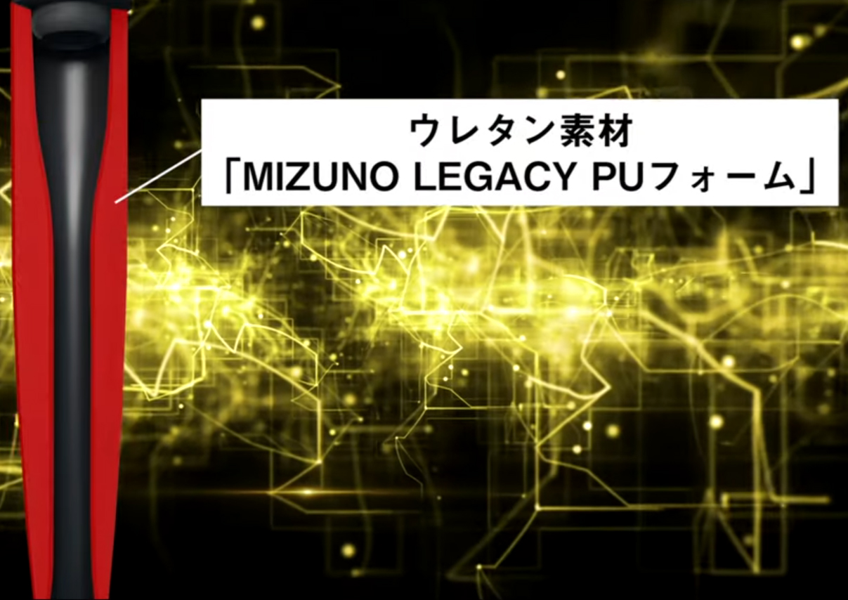 ウレタン素材「MIZUNO LEGACY PUフォーム